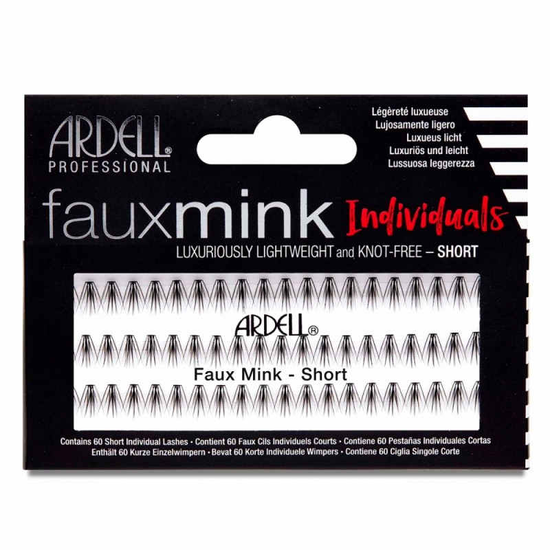 Pestañas Faux Mink Individuals Short